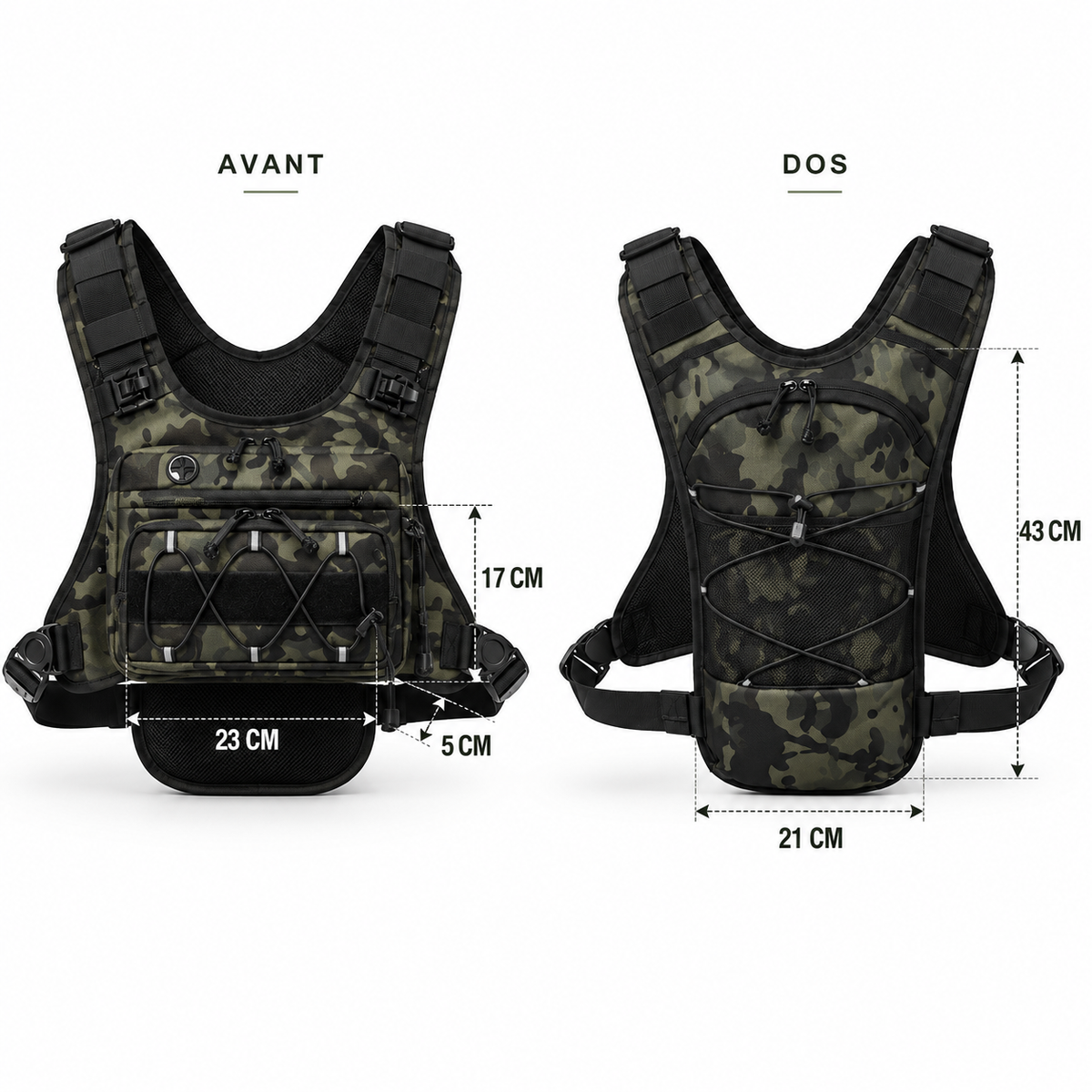 HYDRUN™ – Gilet Sac d'Hydratation pour Trail, Running et Randonnée